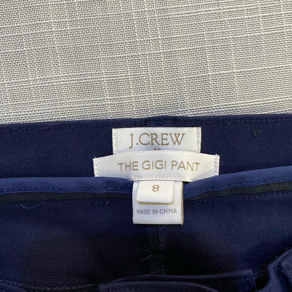 J. Crew The Gigi Pant-  Navy Blue - women’s size 8